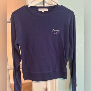 Spiritual Gangster Pullover Sweater Forever Wild embroidery size small